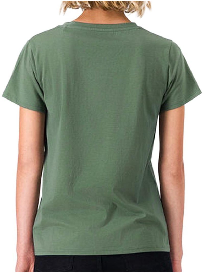 T-shirt Teddy Smith Ribelle Verde para Mulher Verde - Kiabi