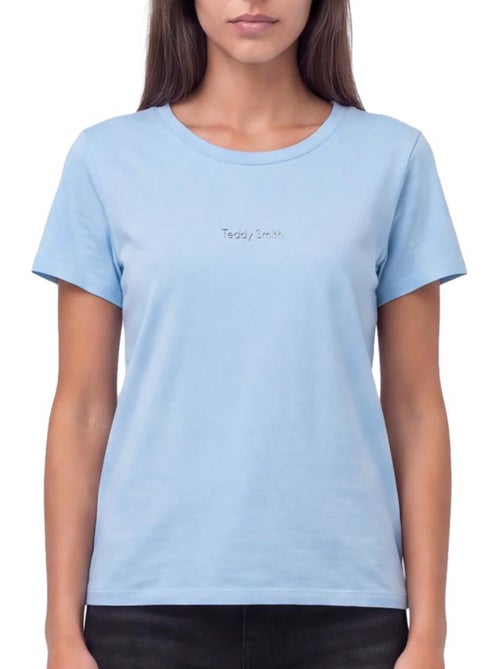 T-shirt teddy smith ribelles azul para mulher - Kiabi T-shirt teddy smith ribelles azul para mulher - Kiabi
