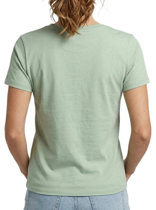 T-Shirt Teddy Smith Ribelles Verde para Mulher - Kiabi