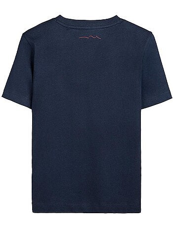 T-shirt teddy smith tim para rapaz azul marinho