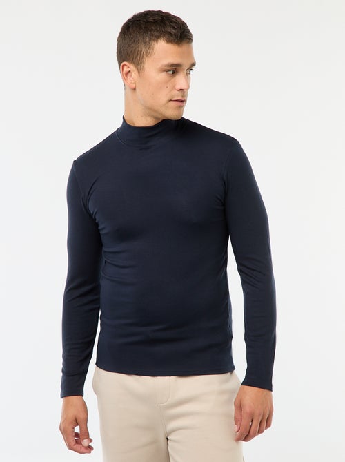 T-shirt térmico de gola alta - Kiabi