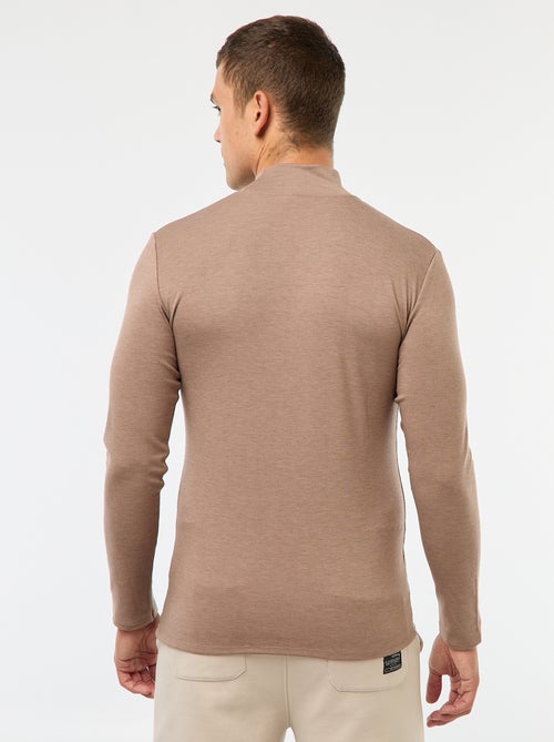 T-shirt térmico de gola alta - Kiabi