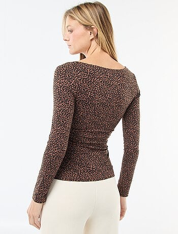 T-shirt térmico de manga comprida efeito segunda pele