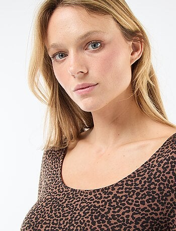 T-shirt térmico de manga comprida efeito segunda pele