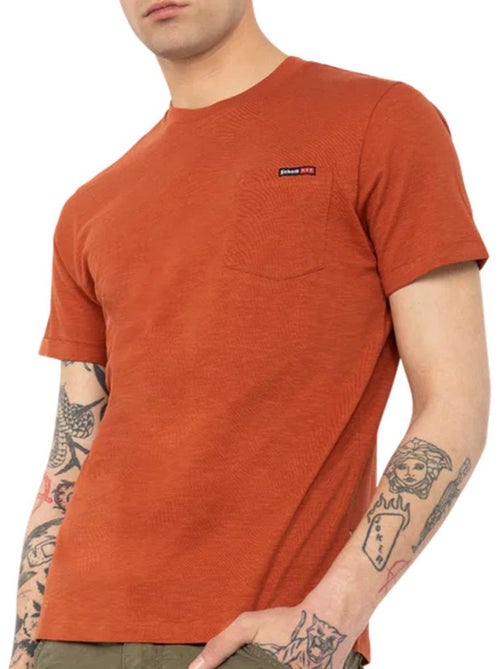 T-Shirt Terracota para Homem Schott TSKEA1 - Kiabi