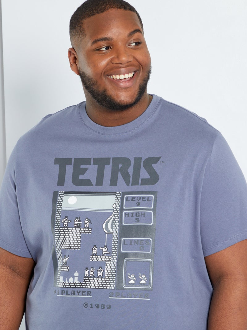 T-shirt 'Tetris' CINZA - Kiabi