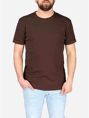 T-shirt texturada - frilivin