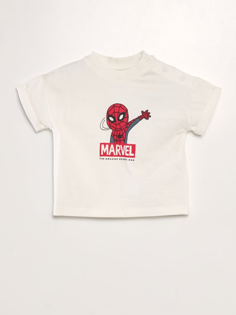 T-shirt 'The Amazing Spider-Man' da 'Marvel' BRANCO - Kiabi