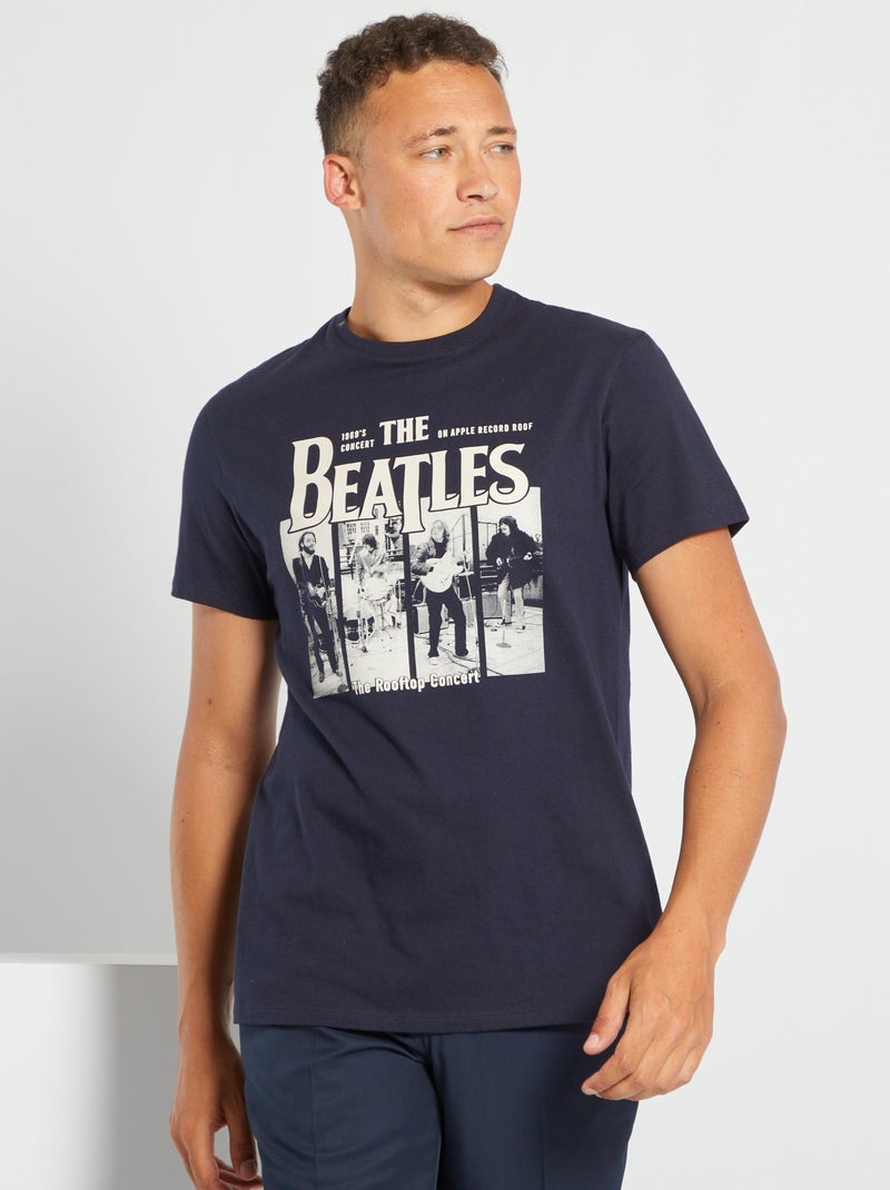 T-shirt 'The Beatles' em jersey AZUL - Kiabi