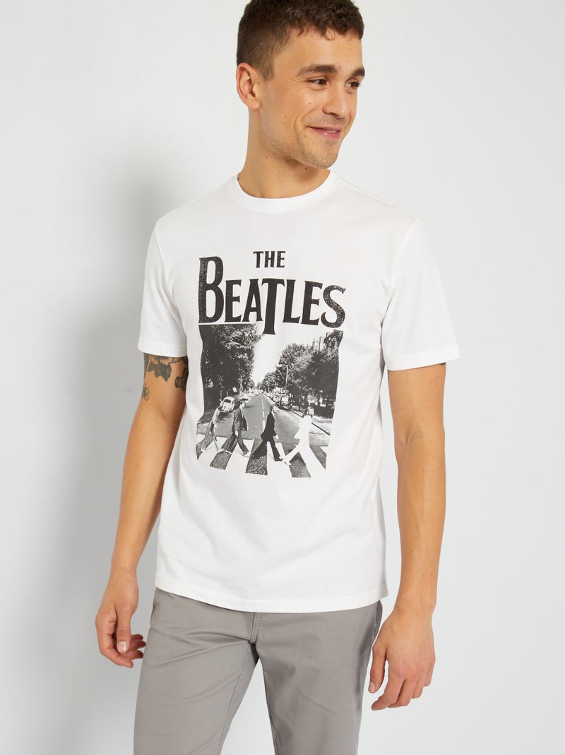 T-shirt 'The Beatles' em jersey BRANCO - Kiabi