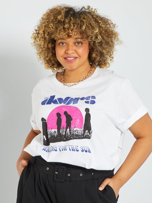 T-shirt 'The Doors' de gola redonda - Kiabi