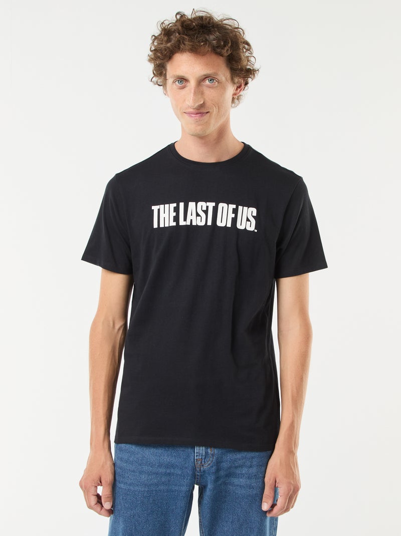 T-shirt 'The Last of Us' de manga curta com estampado frente/verso Preto - Kiabi
