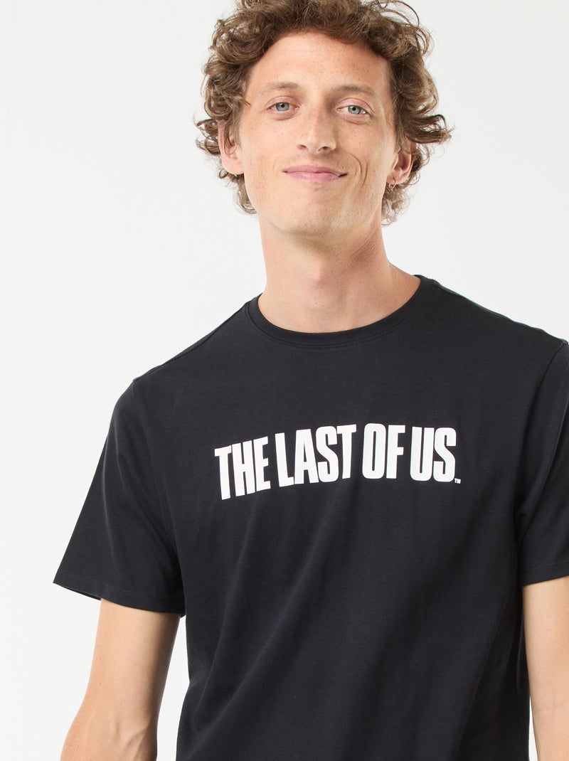 T-shirt 'The Last of Us' de manga curta com estampado frente/verso Preto - Kiabi
