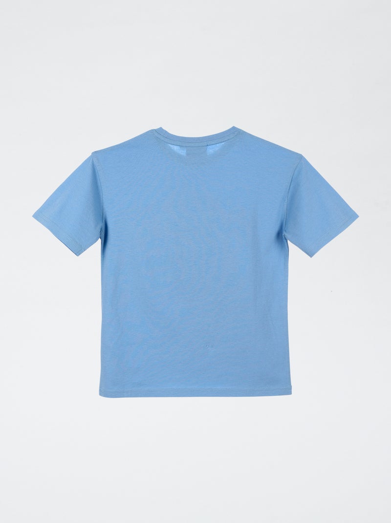 T-shirt 'The Rolling Stone' de manga curta Azul - Kiabi
