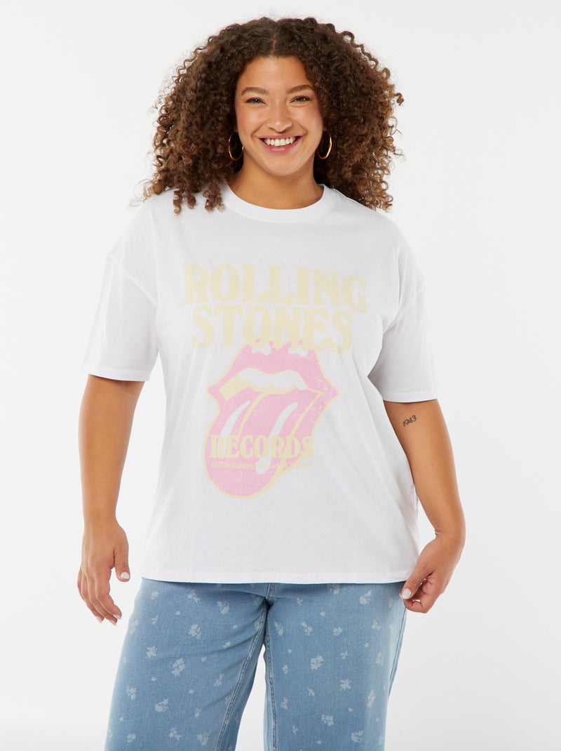 T-shirt 'The Rolling Stones' BRANCO - Kiabi