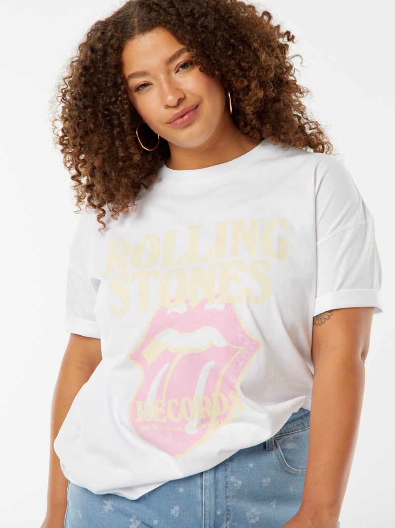 T-shirt 'The Rolling Stones' BRANCO - Kiabi