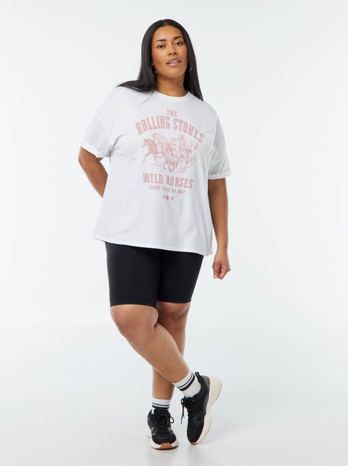 T-shirt 'The Rolling Stones' de manga curta - Kiabi