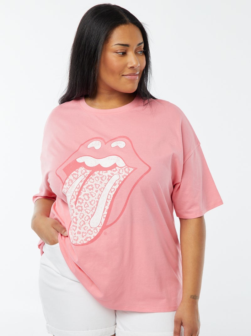 T-shirt 'The Rolling Stones' de manga curta BRANCO - Kiabi