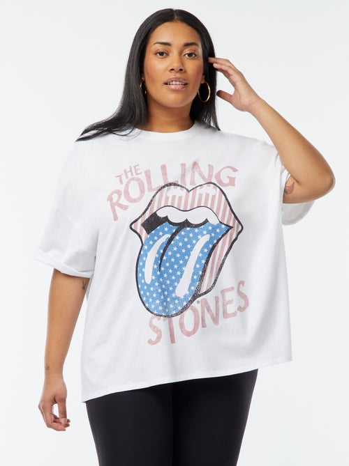T-shirt 'The Rolling Stones' de manga curta - Kiabi