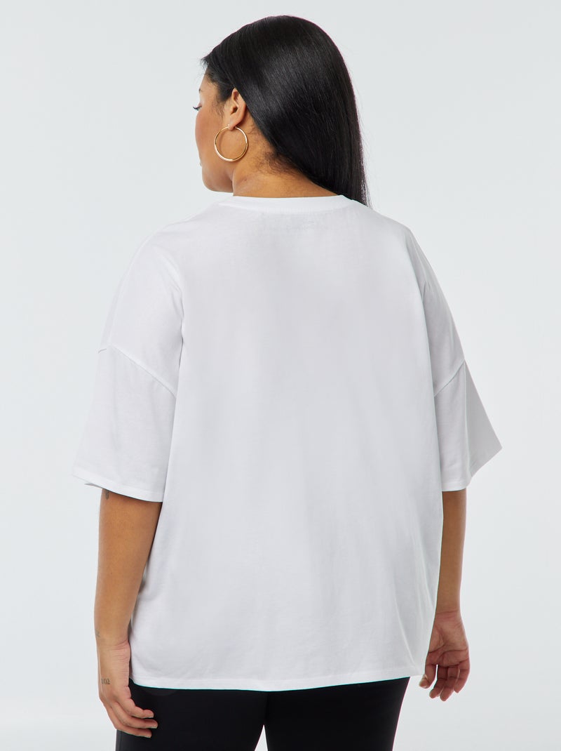 T-shirt 'The Rolling Stones' de manga curta BRANCO - Kiabi
