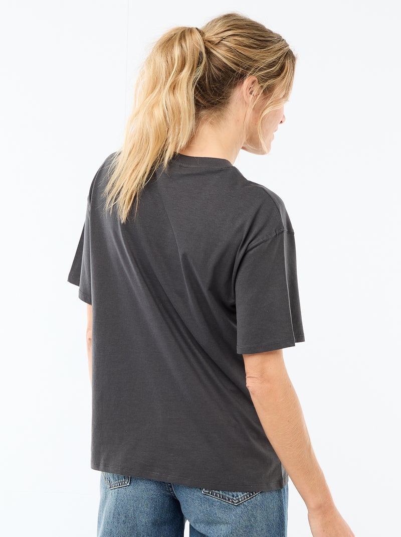 T-shirt 'The Rolling Stones' Preto - Kiabi