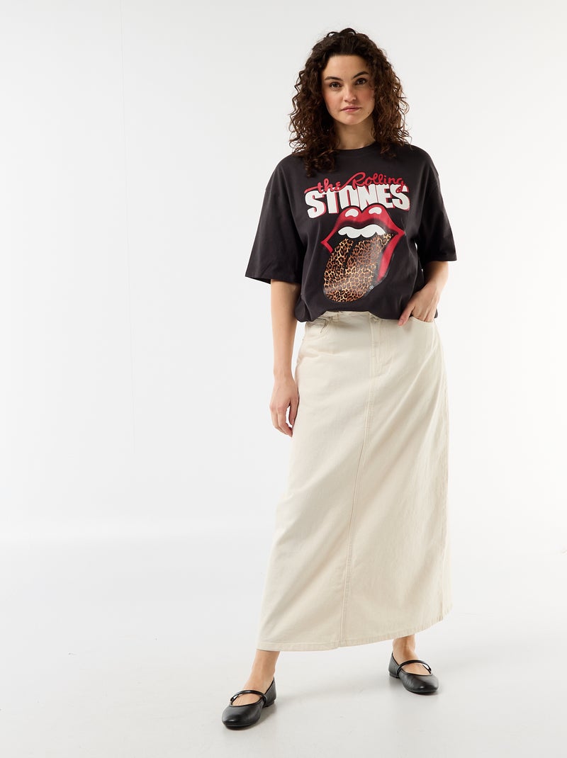 T-shirt "The Rolling Stones" Preto - Kiabi