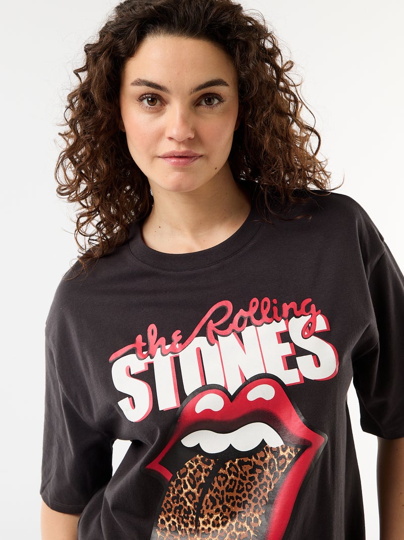 T-shirt "The Rolling Stones" Preto - Kiabi