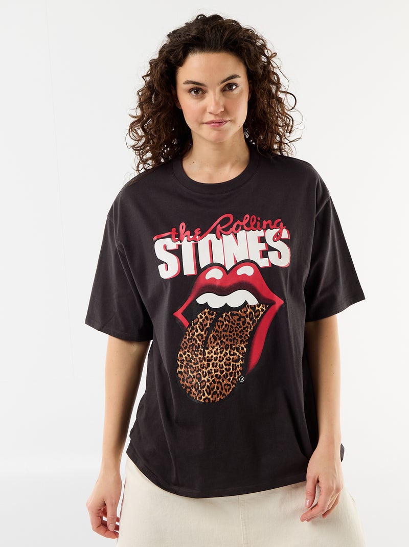 T-shirt "The Rolling Stones" Preto - Kiabi