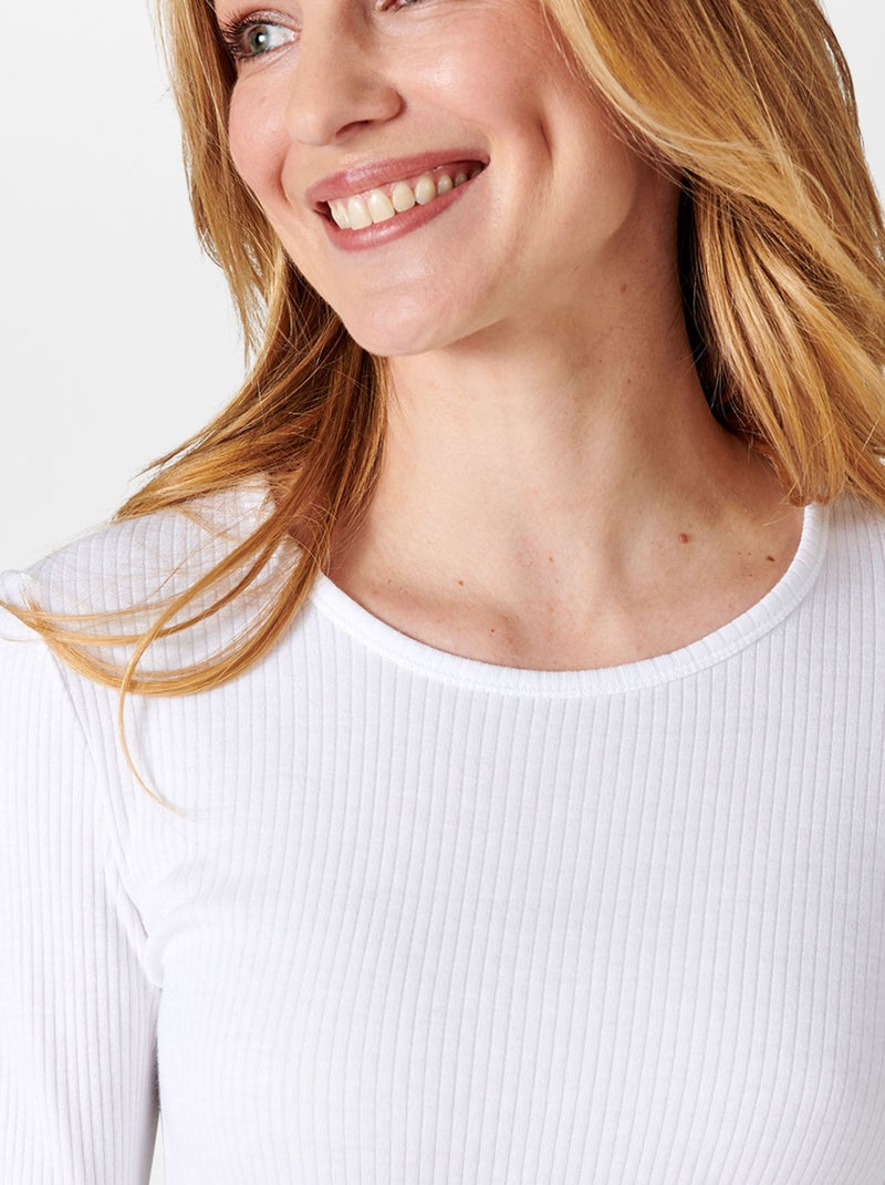 T-shirt Thermolactyl 'Damart' Branco - Kiabi