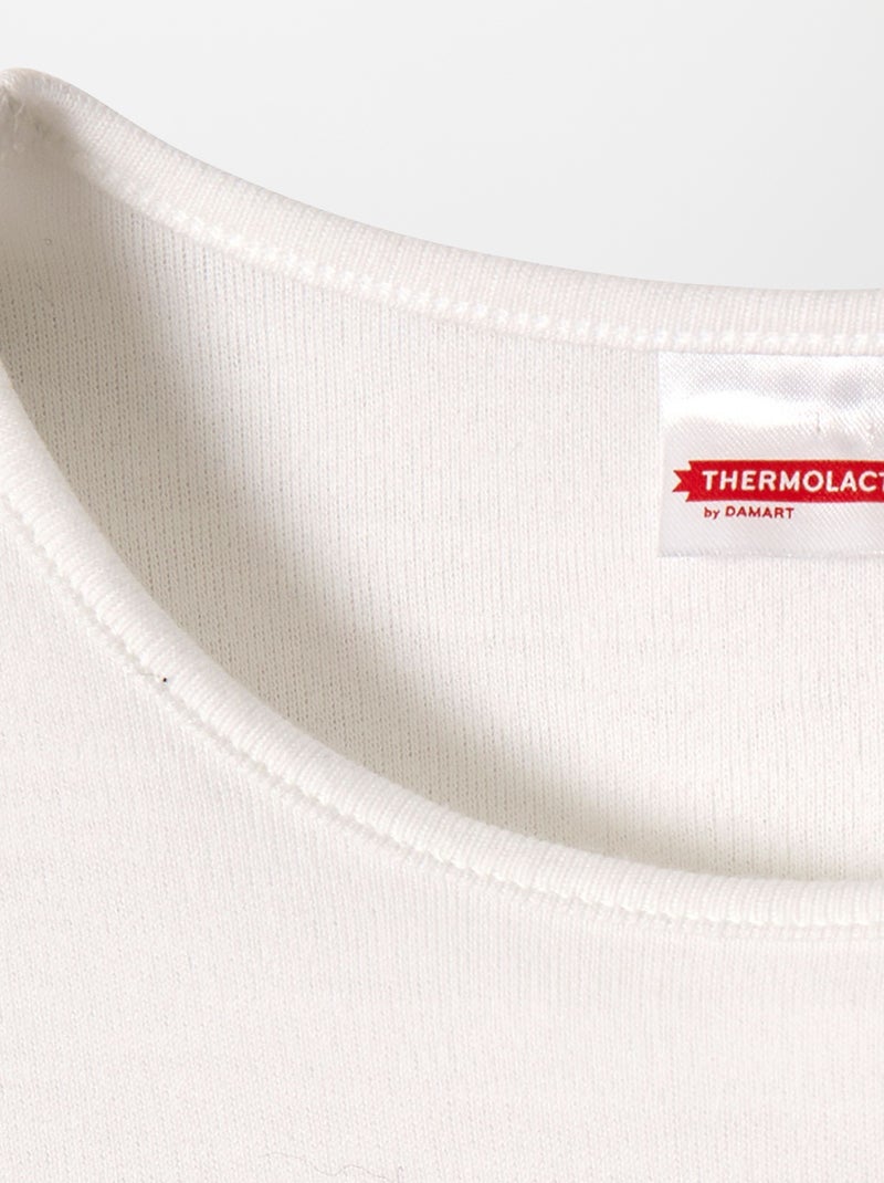T-shirt thermolactyl 'Damart' Branco - Kiabi