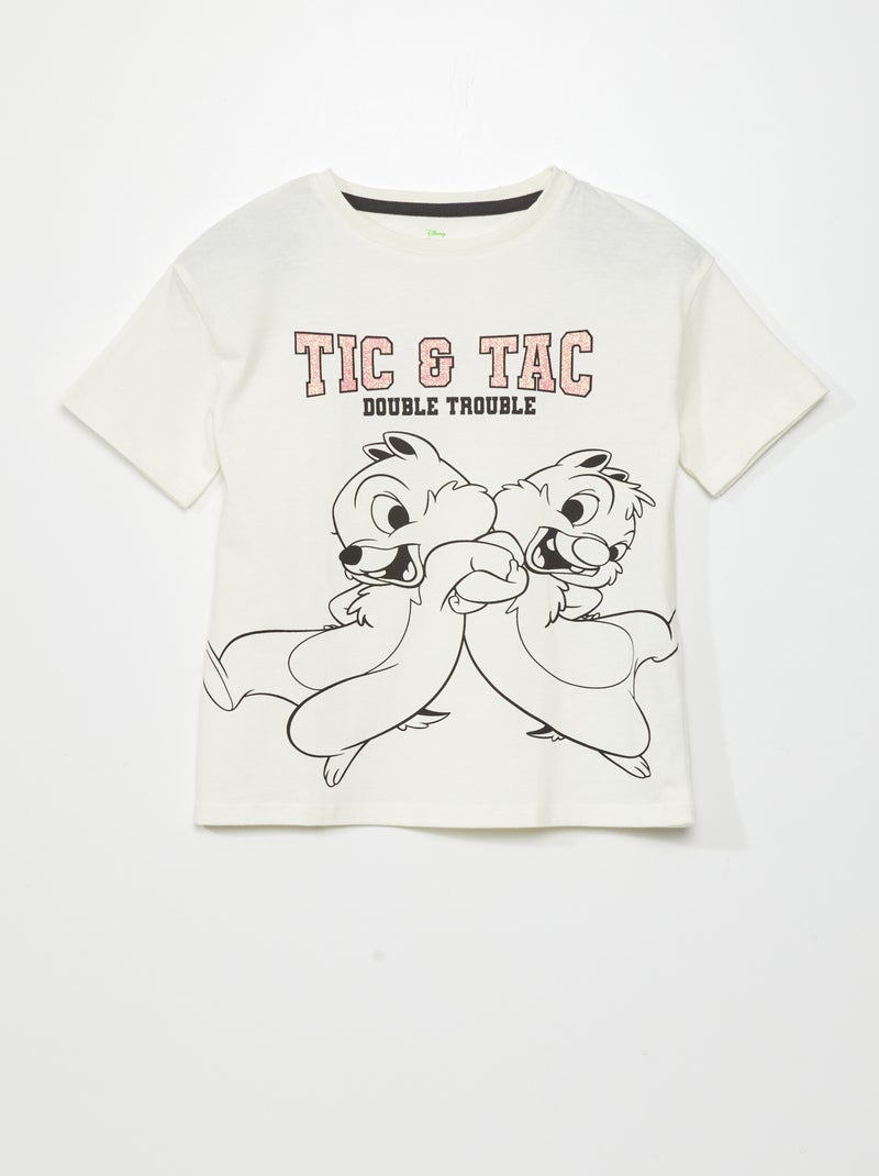 T-shirt 'Tico e Teco' da 'Disney' Bege - Kiabi