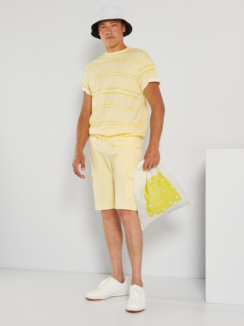 T-shirt tie and dye em jersey AMARELO - Kiabi