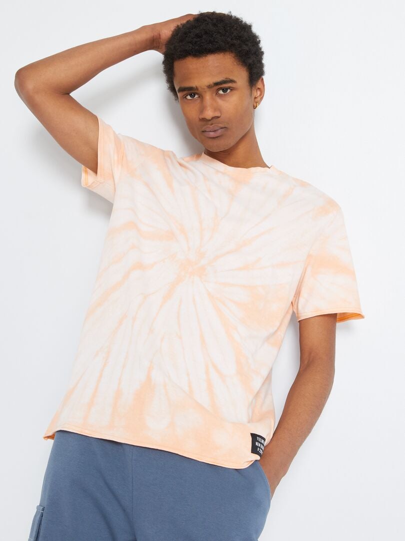 T Shirt Tie And Dye Em Jersey LARANJA Kiabi 10 00