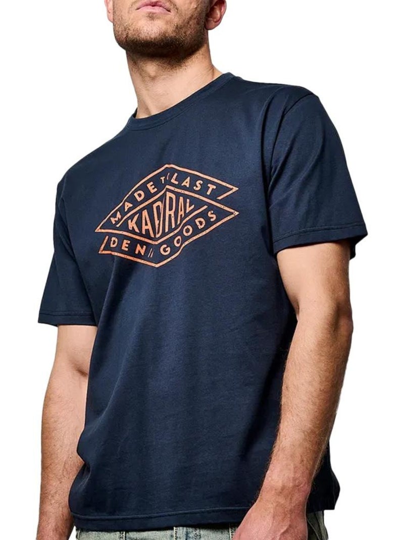 T-shirt Toky Kaporal para Homem Azul Marinho Azul-marinho - Kiabi