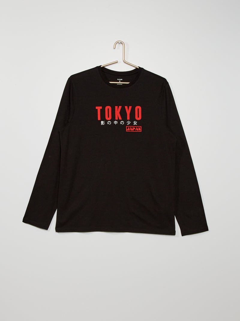 T-shirt 'Tokyo' PRETO - Kiabi
