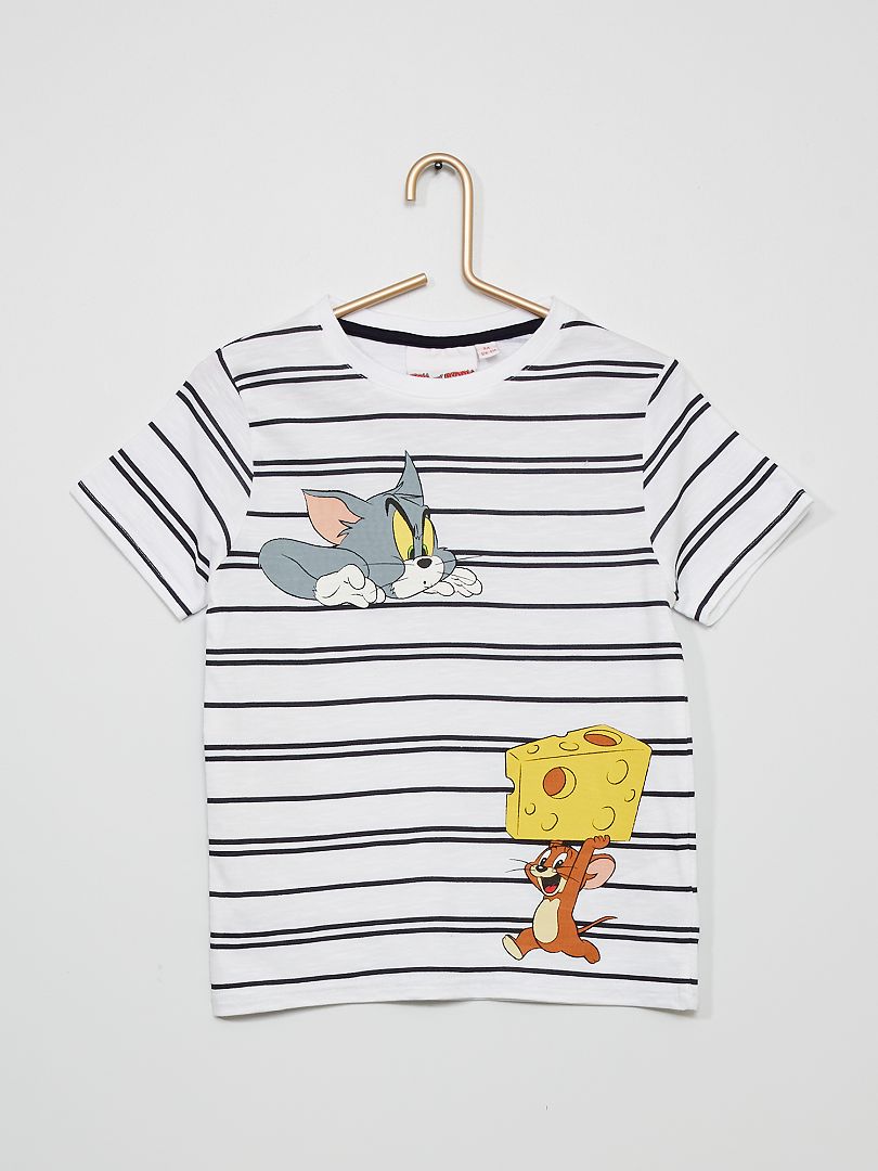 T-shirt 'Tom & Jerry' BRANCO - Kiabi