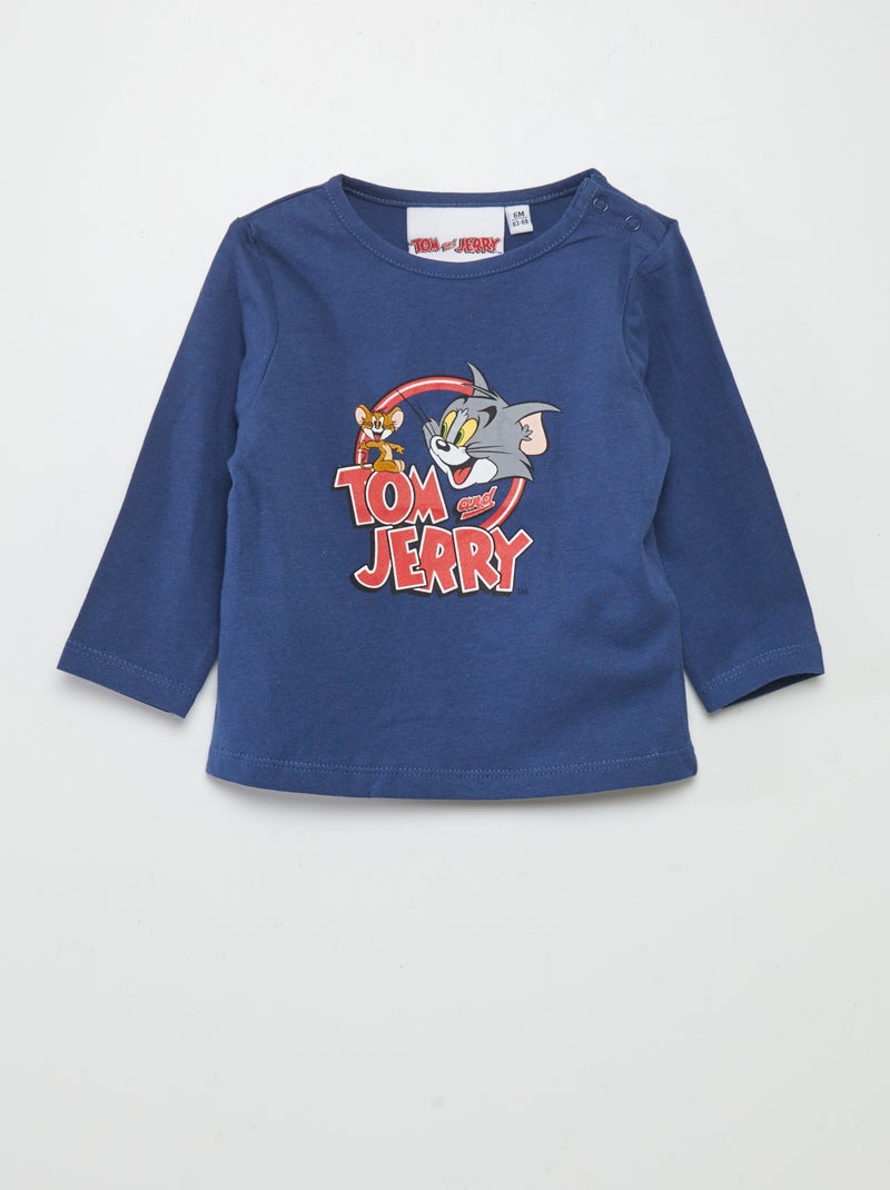 T-shirt 'Tom & Jerry' de gola redonda AZUL - Kiabi