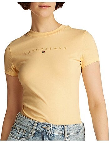 T-shirt Tommy Hilfiger Amarelo-Noite para Mulher