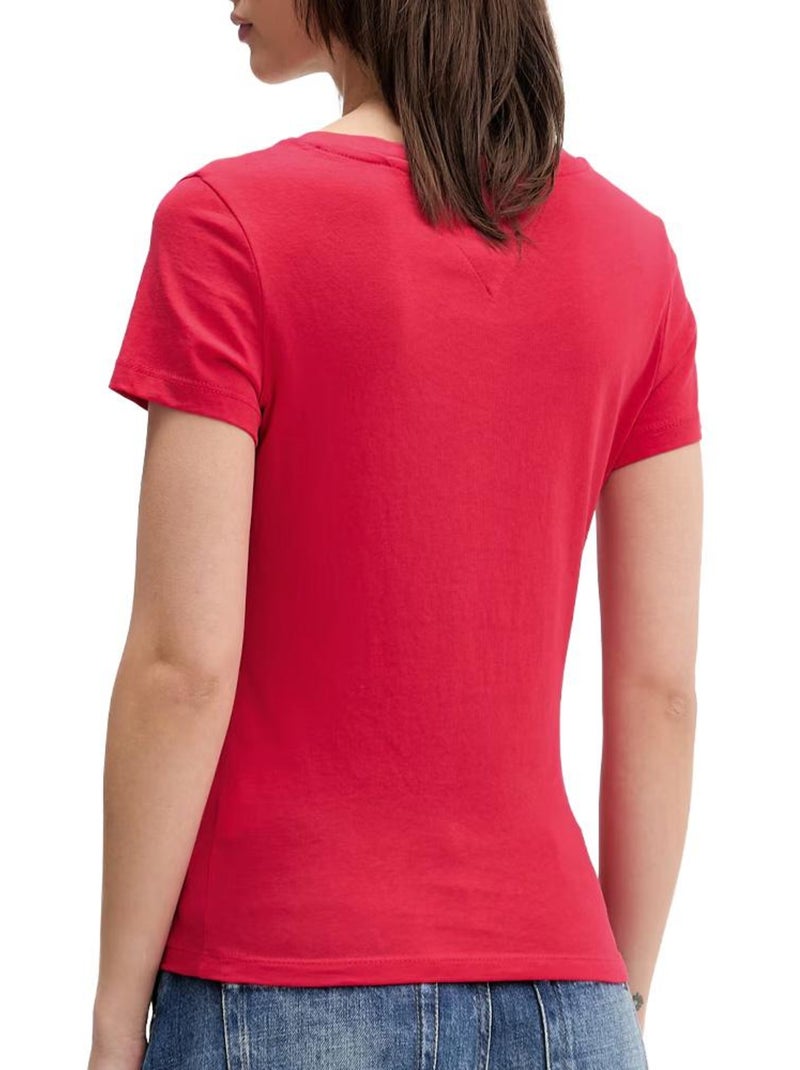 T-shirt Tommy Hilfiger Aruba 120 Vermelho Claro para Mulher Vermelho - Kiabi
