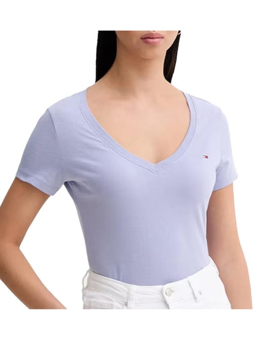 T-shirt Tommy Hilfiger Aruba Malva para Mulher - Kiabi T-shirt Tommy Hilfiger Aruba Malva para Mulher - Kiabi