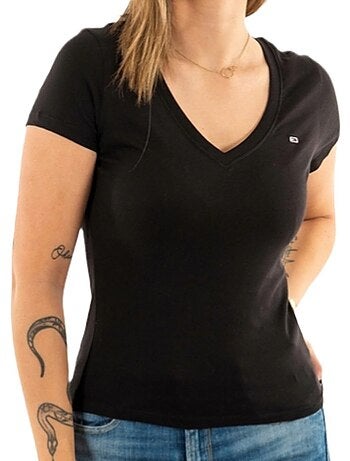 T-shirt Tommy Hilfiger Aruba Preto para Mulher
