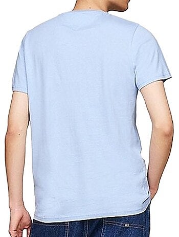T-shirt tommy hilfiger azul para homem dm0dm18569