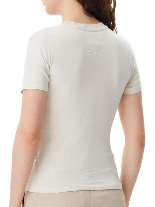T-shirt Tommy Hilfiger Bege Escuro para Mulher - Kiabi T-shirt Tommy Hilfiger Bege Escuro para Mulher - Kiabi