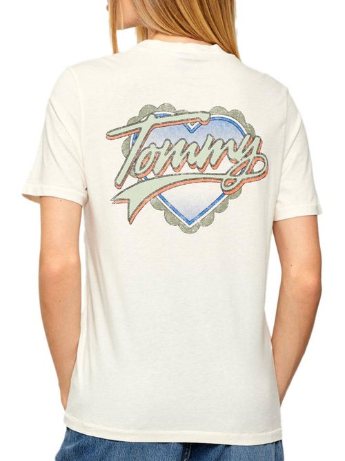 T-shirt Tommy Hilfiger Bege para Mulher DW0DW21524 - Kiabi T-shirt Tommy Hilfiger Bege para Mulher DW0DW21524 - Kiabi