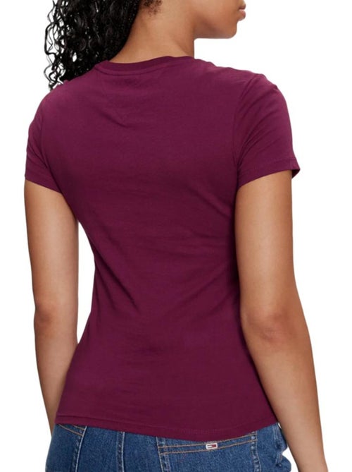 T-shirt Tommy Hilfiger Bordeaux Linear para Mulher - Kiabi T-shirt Tommy Hilfiger Bordeaux Linear para Mulher - Kiabi