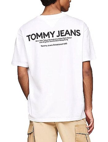 T-shirt tommy hilfiger branco para homem