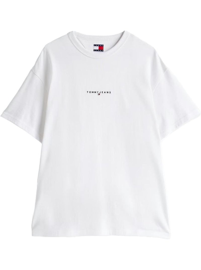 T-Shirt Tommy Hilfiger Branco para Homem Linear0 Branco - Kiabi
