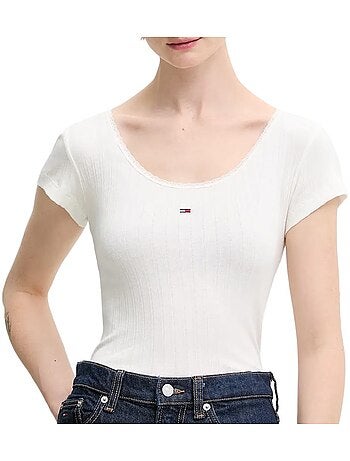 T-Shirt Tommy Hilfiger Preto para Mulher DW0DW21570