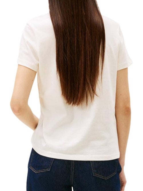 T-Shirt Tommy Hilfiger Branco para Mulher DW0DW21965 - Kiabi T-Shirt Tommy Hilfiger Branco para Mulher DW0DW21965 - Kiabi