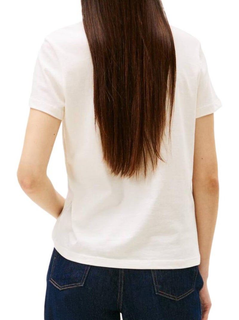 T-Shirt Tommy Hilfiger Branco para Mulher DW0DW21965 Branco - Kiabi